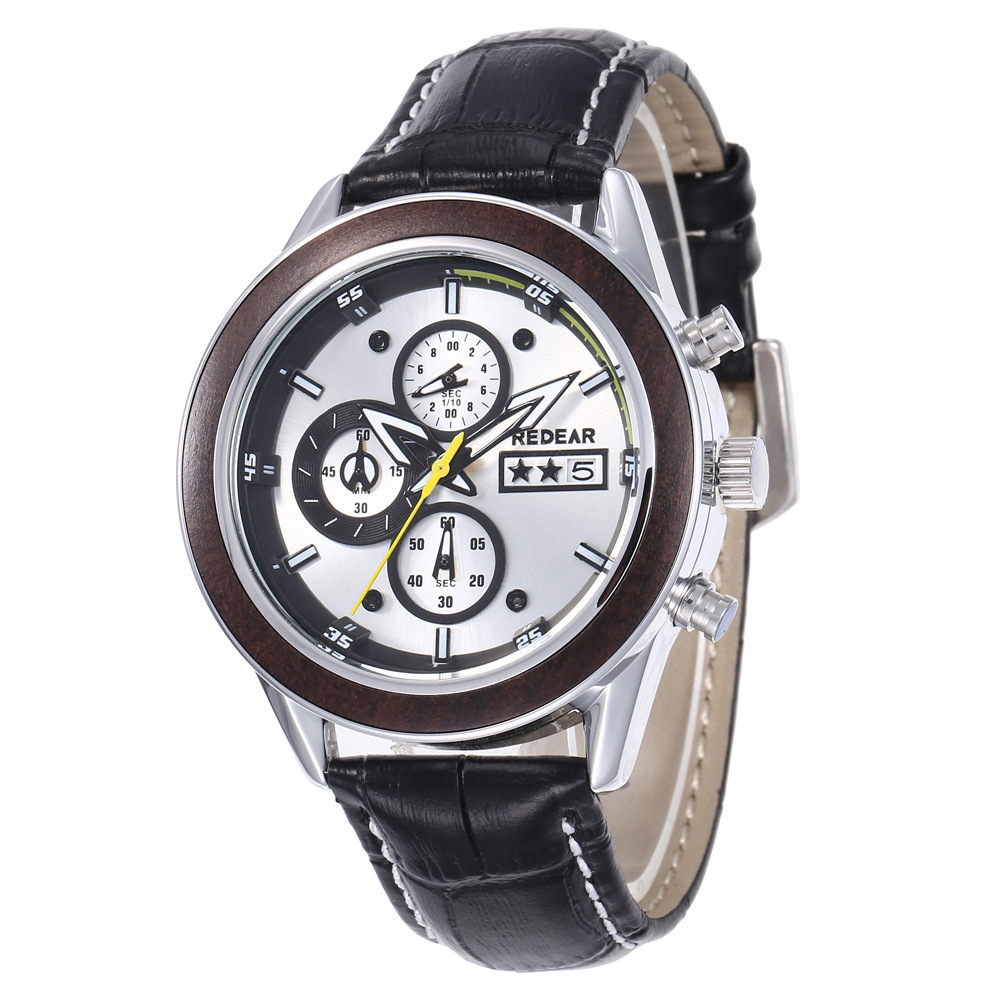厂家直售REDEAR亚马逊新款手表 手表 男士多功能小三眼防水石英表