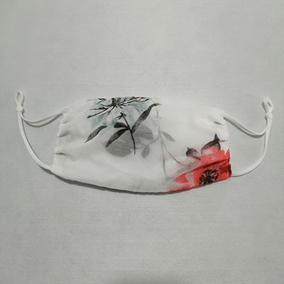 Gasa máscara transpirable protección solar protección UV a prueba de polvo cómoda dama suave floral lavable fácil respirar