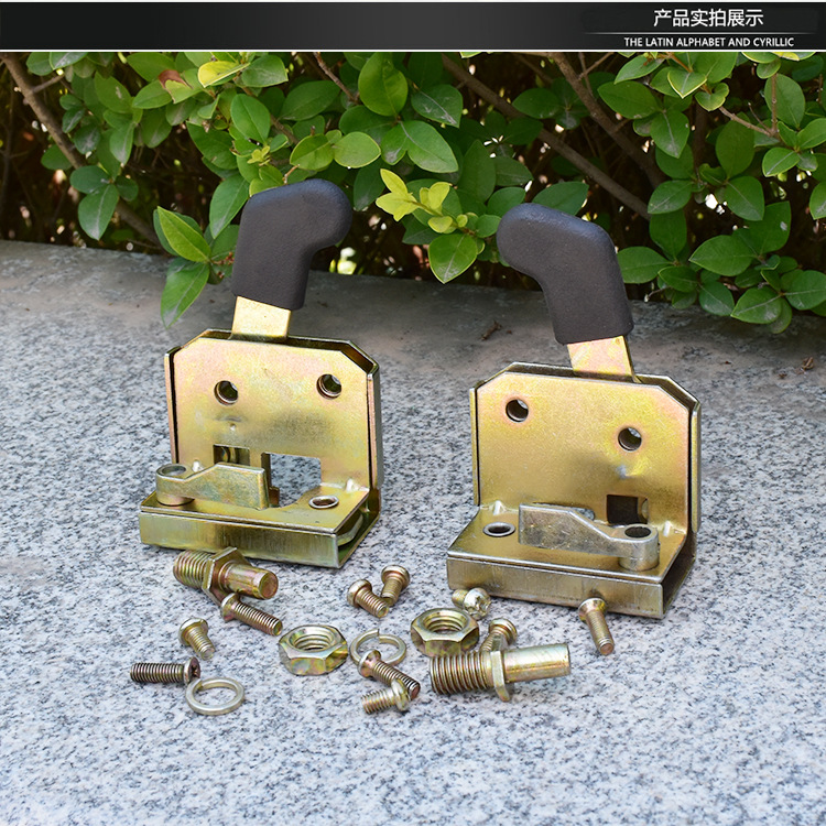 Electric tricycle four-wheel vehicle handle closed shed canopy door lock assembly door handle lock plate car lock lock block