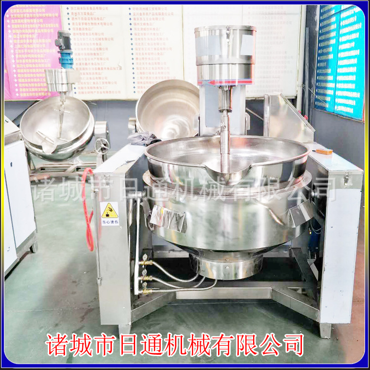 全自动行星搅拌夹层炒锅电加热夹层锅半自动直立蒸煮锅食品级
