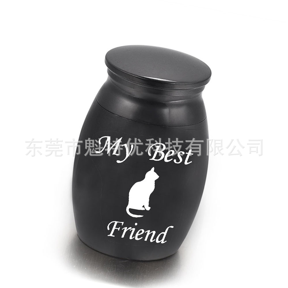 速卖通My Best Friend骨灰罐刻动物图片骨灰坛爱人亲人宠物骨灰盒