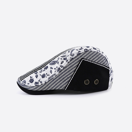 Men's Personality Trendy European and American Style Patchwork Sun Hat for Men Women's Casual All-match Sticker Fashion Forward Cap Manufacturer