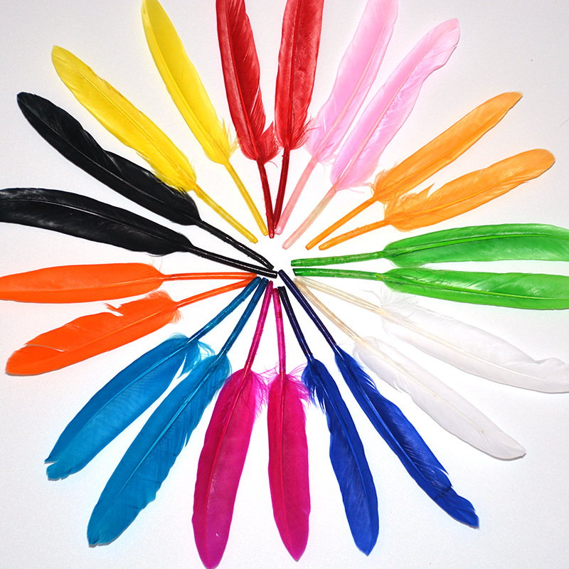廠家批發彩色小直刀手工diy羽毛 幼兒園兒童手工裝飾服飾裝飾配件