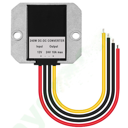 12V to 24V 10A Boost Power Supply DC-DC Waterproof Car Power Booster 12V to 24V Power Converter