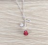 Accessory, red pendant, necklace, chain for St. Valentine's Day, European style, Birthday gift