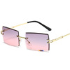 Sunglasses, square trend glasses solar-powered, 2020, gradient, European style