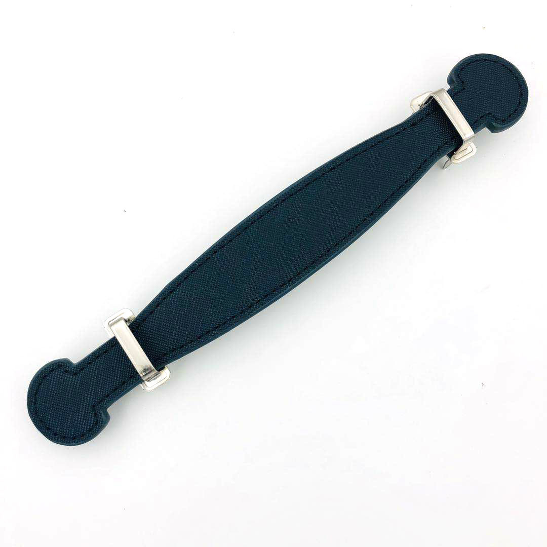 Imitation leather Handle 22CM Pressure line Metal handle Leatherwear Handle Banding Gift box portable PU Decorative belt