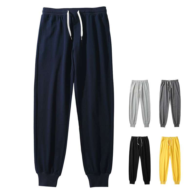 Large Size Sports Pants Cotton Men's Sports Casual Pants Skinny Pants European Size Drawstring Loose Slimming Multi-Pocket Pants Large Size Sports Pants Cotton Men's Sports Casual Pants Skinny Pants European Size Drawstring Loose Slimming Multi-Pocket Pants