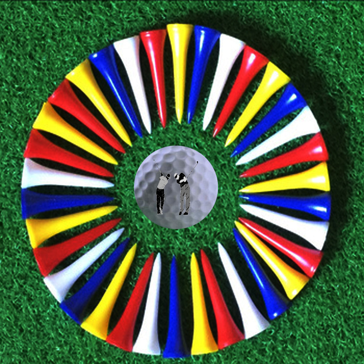 Bola de golf clavo bola de plástico tee color bola asiento Golf color bola titular plástico escalera Final Apertura bola clavo 54mm