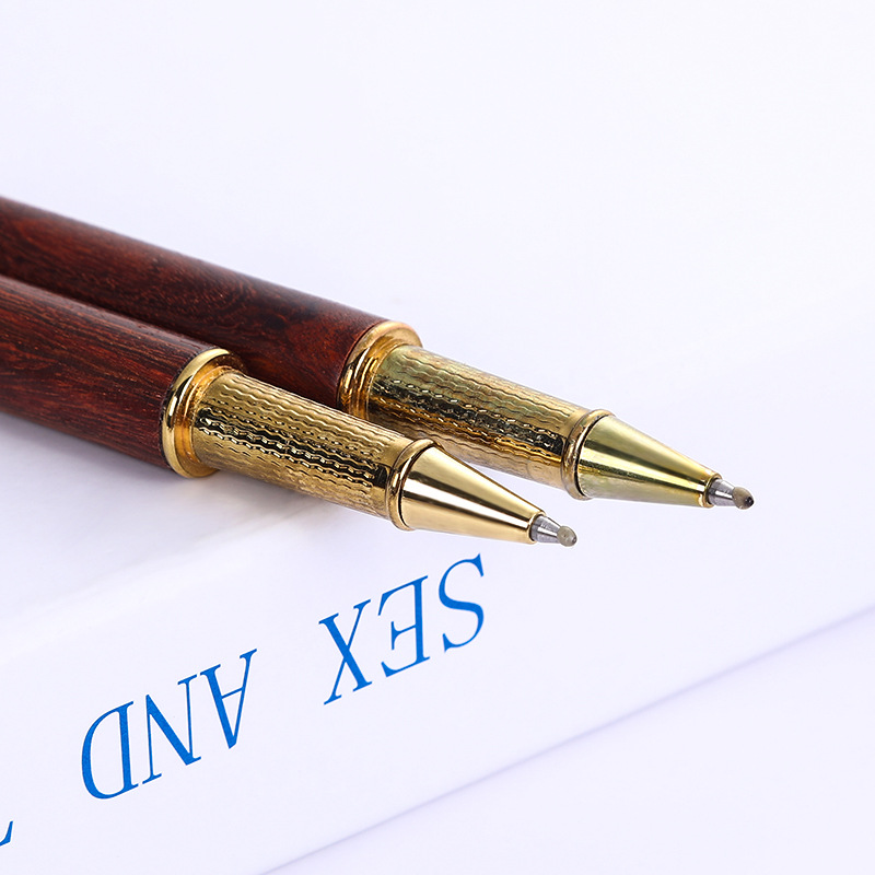 Venta al por mayor de fábrica de negocios firma pluma de madera pluma de agua pluma de metal pluma de publicidad logotipo personalizado letras