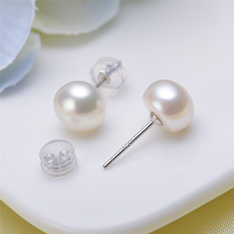 All Seasons Season Women's Gender 1 Pair Pearl Freshwater Pearl Earrings Geometric Ear Studs