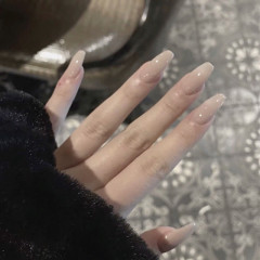 Nail patch manicure finished nail art nail patch nail patch wearable nail 24 pieces removable European and American solid color