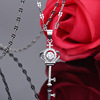 Sterling Silver s925 dance key Smart Necklace Diamond Six awn star Pendant Five-pointed star Korean Edition have cash less than that is registered in the accounts Clavicle chain