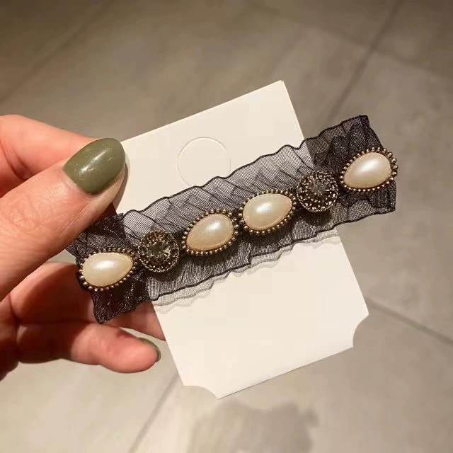 Канель-стиль заколка для волос набор с жемчужинами в духе Chanel и акцентами в виде маленького медвежонка, различные цвета