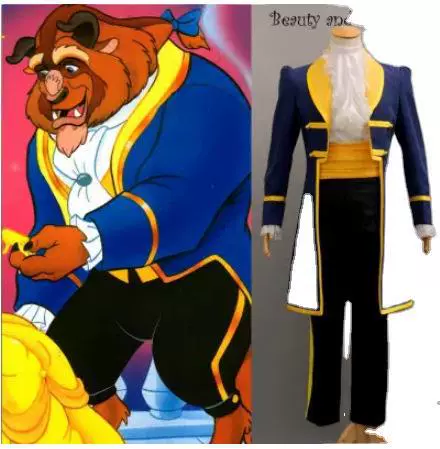 Красавица и чудовище принц Косплей Костюм Принца