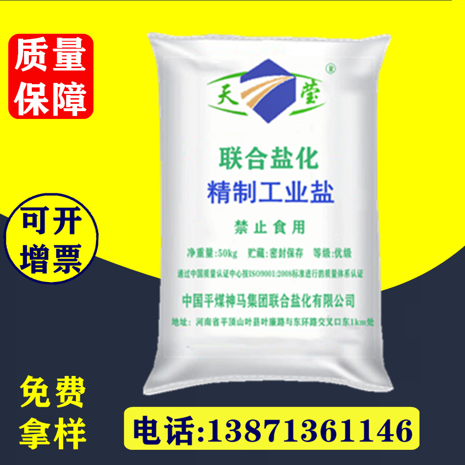 工业级 精制工业盐 水处理用工业颗粒结晶盐 精致工业盐