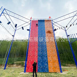 户外高空拓展设备多面体组合大型训练攀爬架四面体攀岩墙器材厂家