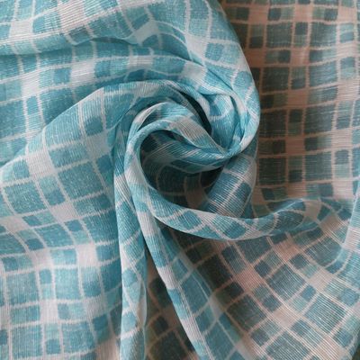 2020春夏丝麻印花肌理女装现货面料