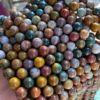 Organic marine agate beads handmade, factory direct supply, suitable for import