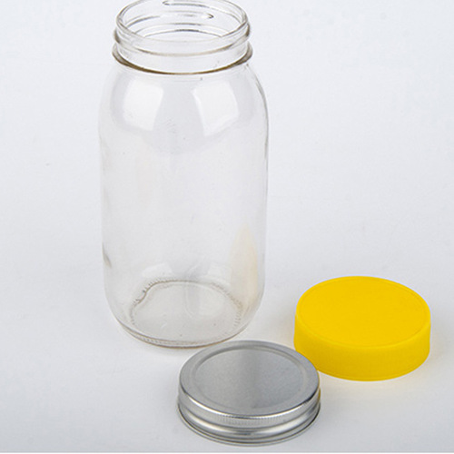 圆形玻璃瓶子密封透明带盖储物罐蜂蜜瓶果酱菜瓶罐头辣椒酱燕窝瓶