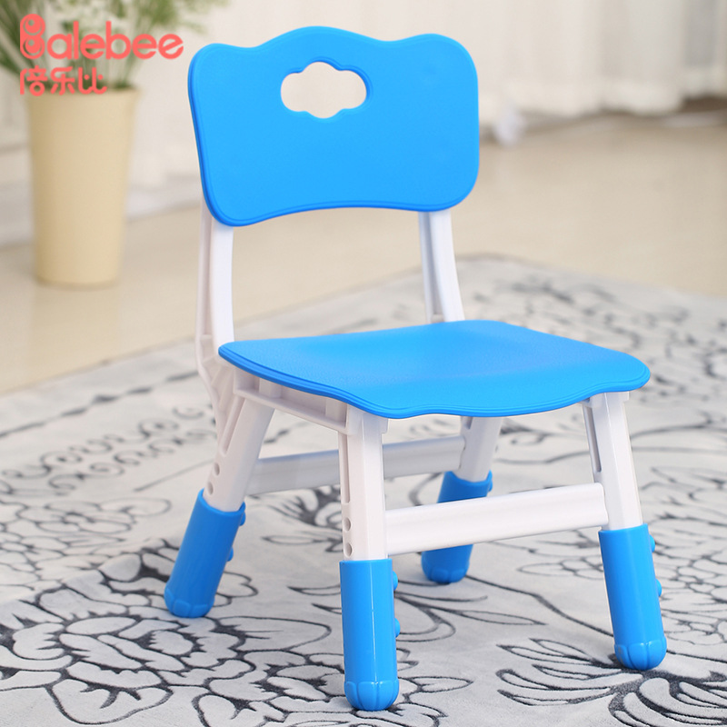 新款幼儿园塑料可升降靠背椅子 儿童小椅子学生成套加厚桌椅批发|ms