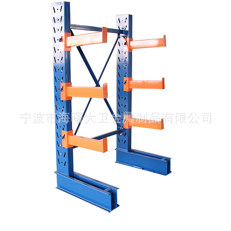厂家直销三层单面悬臂货架仓库商业中等超市横梁式加厚承重仓储