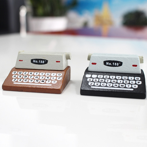 ZAKKA simulation printer business card holder retro message holder creative Japanese photo holder miniature scene ornaments