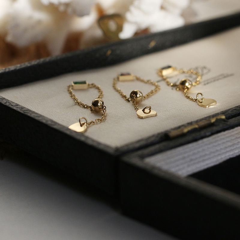 12g Weight PVD Coated Gold Plating Process Real Gold Plated Plating Material 18K Gold Plating Color 304 Stainless Steel Material Fashion Style Waterproof Non Tarnish Craft Red, Green, Black Color PVD Coated Real Gold Plated 18K Gold 304 Stainless Steel Fashion Waterproof Non Tarnish 3