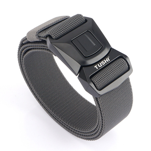 New quick-release buckle workwear outer belt quick-drying elastic elastic trouser belt men's belt manufacturer wholesale