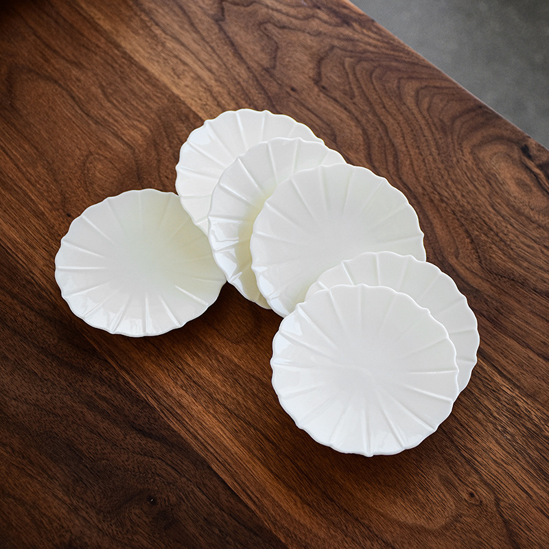 Dehua ovejas grasa Jade porcelana blanca china taza de té estera titular de la olla hogar Kung Fu taza de té anti-scald almohadilla de aislamiento taza de té Mat personalización