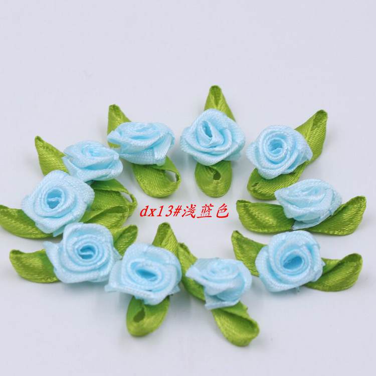 Pequeña cinta Rosa ropa para niños accesorios de juguete en stock diy1.5cm pequeña flor Rosa