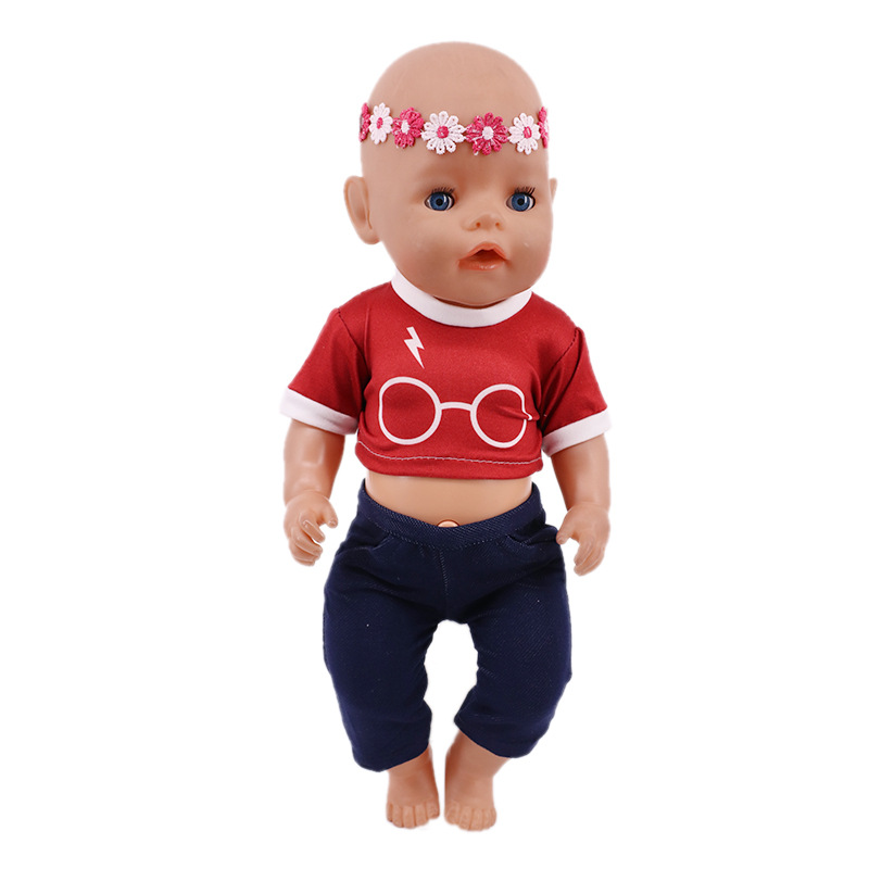 Nuevo 18 pulgadas American Girl Doll accesorios ropa traje 43cm xiafu muñeca vestir juguete fábrica pelo recto