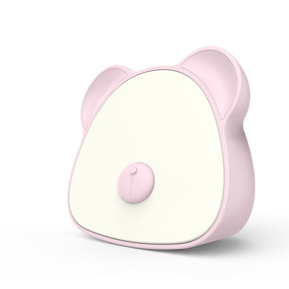 简约led人体感应灯电池USB充电小夜灯智能卧室床头台灯寝室护眼灯