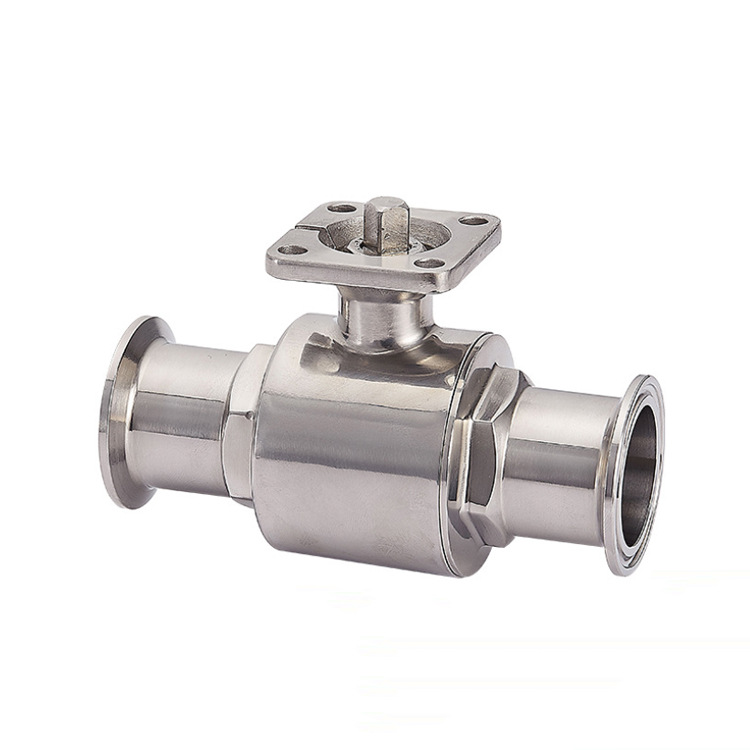 不锈钢卫生级快装高平台直通球阀国标阀体球式过滤器截止水快装套