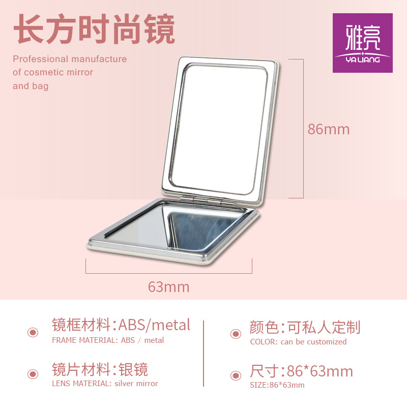 Espejo de maquillaje de princesa de moda fresca Elegante pequeño espejo fresco floral regalo creativo espejo