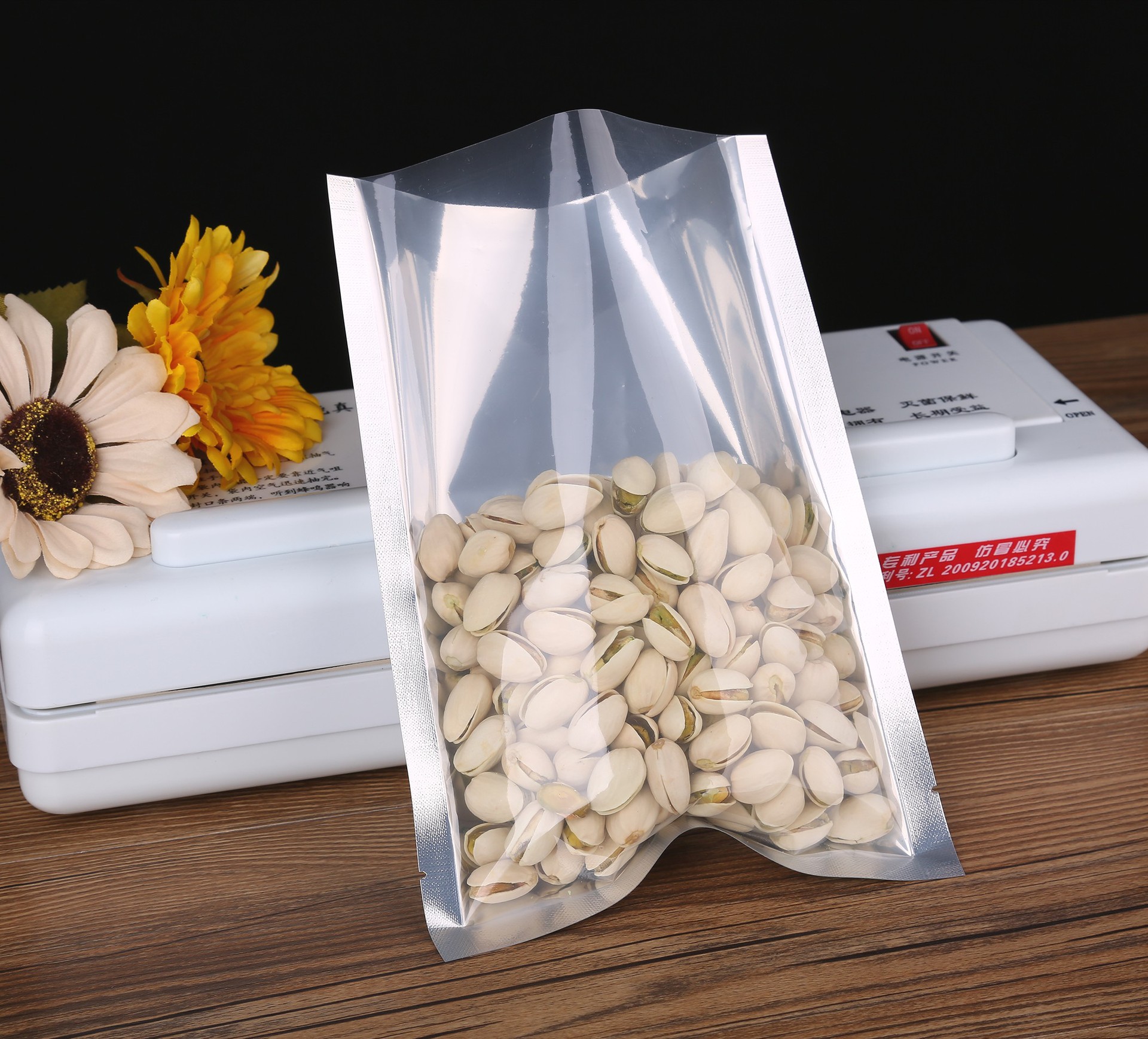 thickening aluminum foil translucent Vacuum bag Cooked vacuum Storage bags Yin-Yang food Silver paper seal up Moisture-proof bags