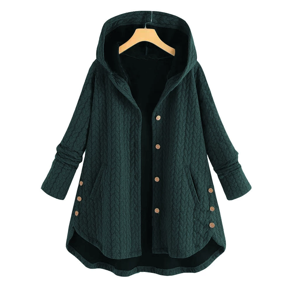 Fashionable solid jacket with hood, wish, 2023