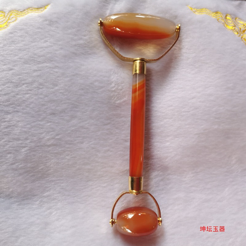 Agate double -head massage manual single -head massage stick double -head roller -type