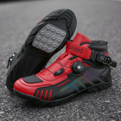 2022 New Motorcycle Riding Shoes for Men and Women, Four-Season Off-Road Motorbike Boots, Racing Short Boots, Winter Motorcycling Gear