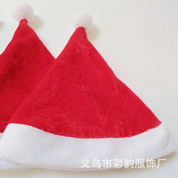 Fabricantes para sombreros de Navidad de peluche, Santa Claus, niños, adultos, sombreros de Navidad de terciopelo