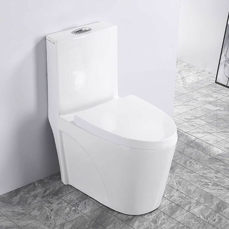 泊岸馬桶生産廠家直銷批發廣東超漩虹吸連體節水後排抽水座坐便器