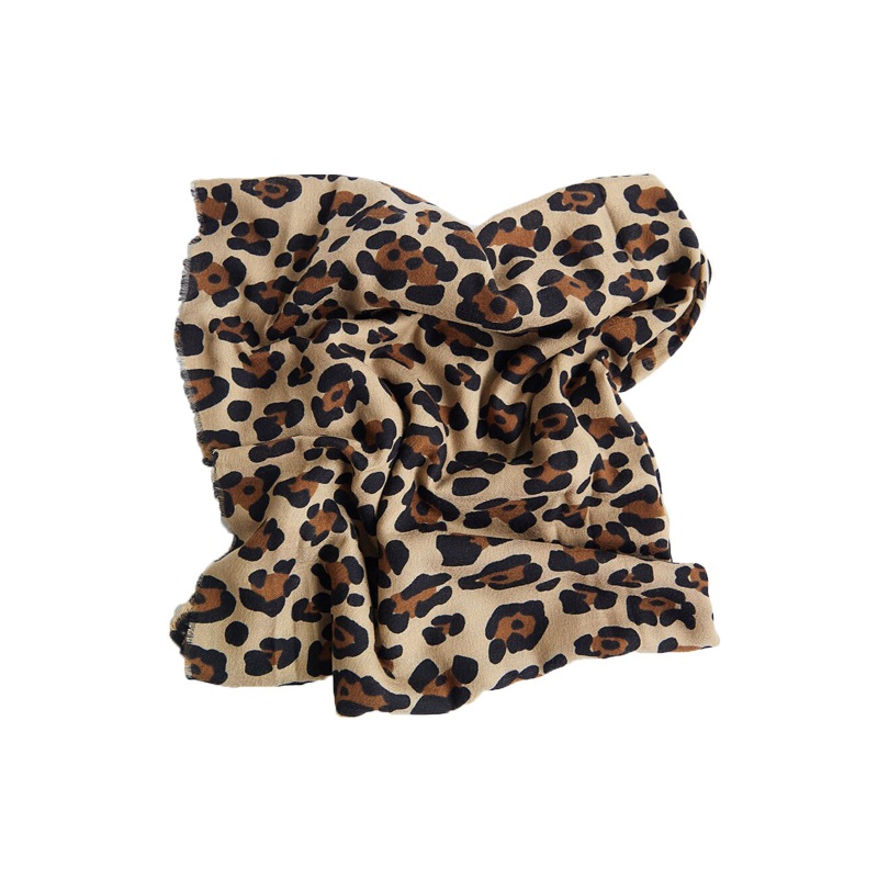2020 New Z Family Animal Pattern Thin Scarf Autumn And Winter Lengthened Warm Scarf Four Seasons Universal Leopard Print Shawl
