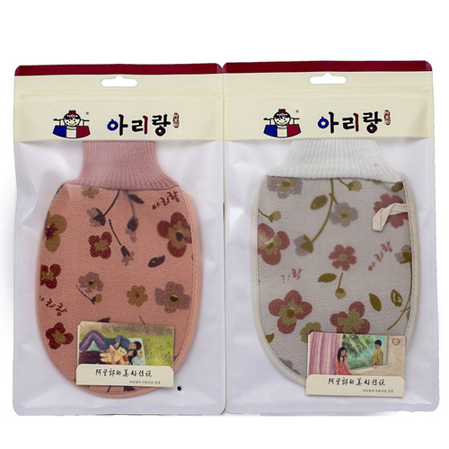 Arirang bath towel, hibiscus screw double-sided bathing gloves, adult men's and women's bath towel, bath towel H052
