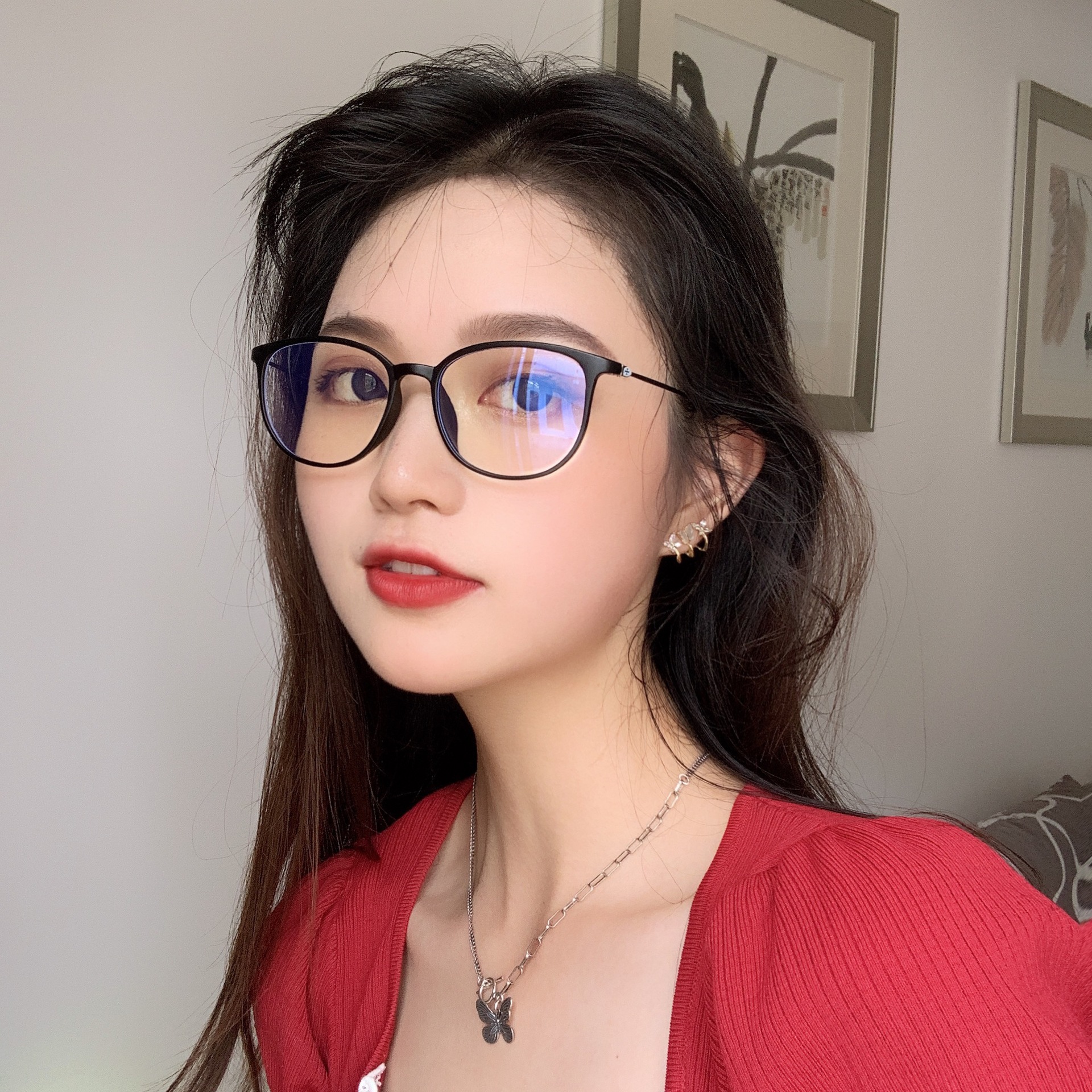 轻巧TR眼镜框时尚防蓝光平光镜男女款电脑护目镜可配近视眼镜872