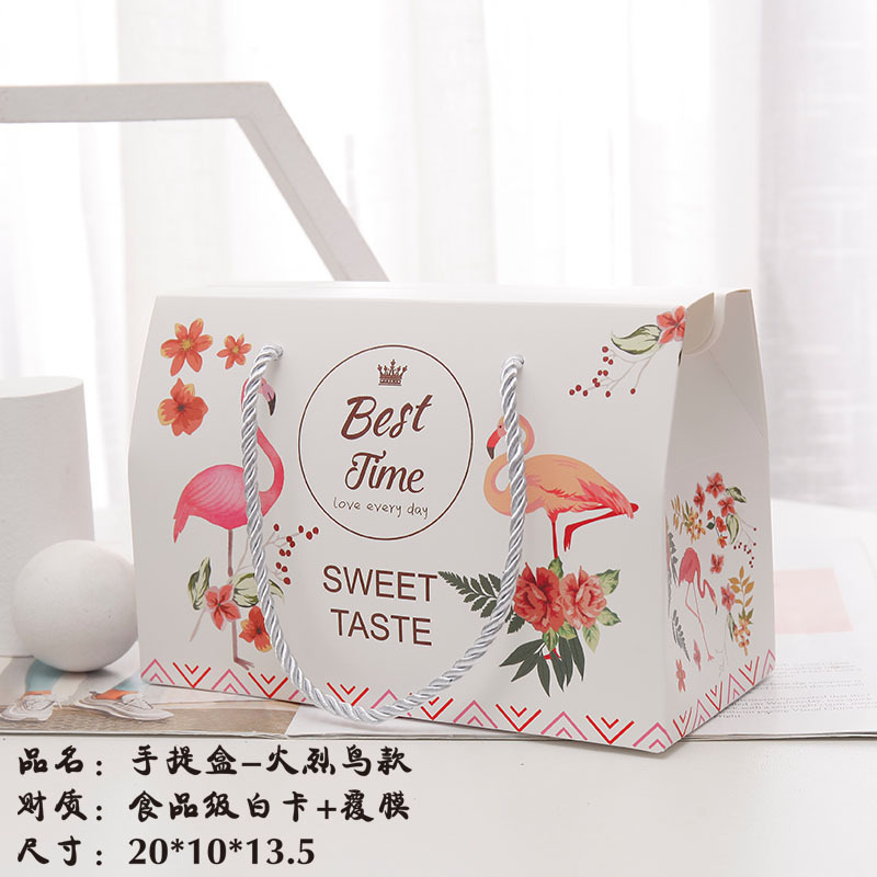 Caja de regalo para hornear caja de embalaje copo de nieve crujiente caramelo bolso turrón una Jin galleta creativa caja de regalo en stock