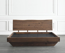 北美黑胡桃木实木床全实木卧室套房家具1.8米软包现代简约北欧主