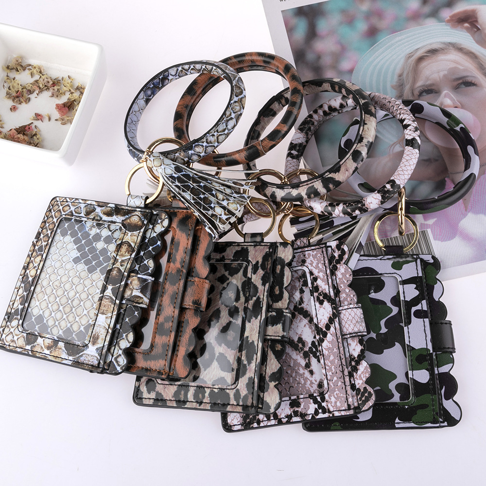 70g Weight Bag Pendant, Keychain Classification 1 Piece Quantity Holiday Occasion Pu Leather Material Plaid, Solid Color, Leopard Pattern Women'S Gender Fashion Style Fashion Plaid Solid Color Leopard Pu Leather Women's Bag Pendant Keychain 1 Piece 2