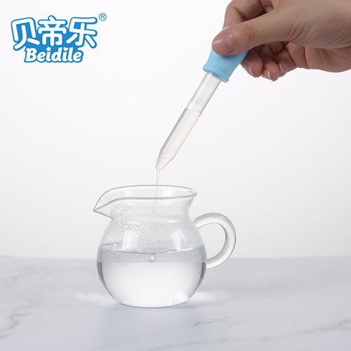 Manufacturer supplies silicone dropper medicine dispenser, baby medicine feeder with scale, dropper type medicine feeder with spoon