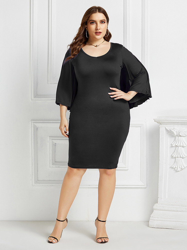 stretch fashion sexy plus size dress NSLM33285