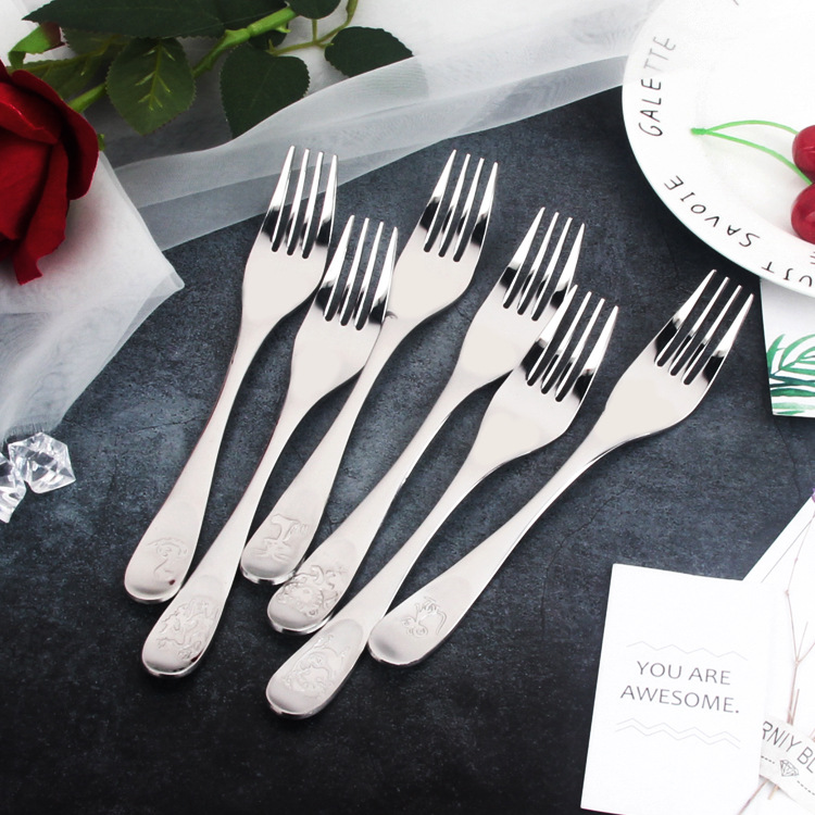 十二生肖不锈钢勺子 家居酒店用品咖啡勺 长柄汤勺不锈钢餐具logo